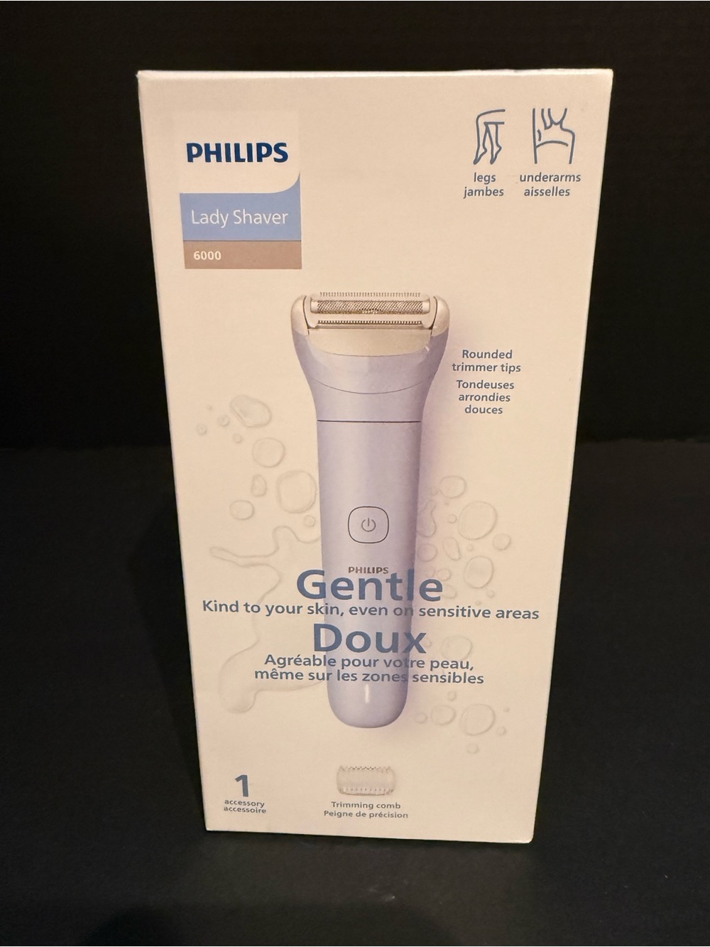 Philips Lady Shaver 6000 - Light Purple and White